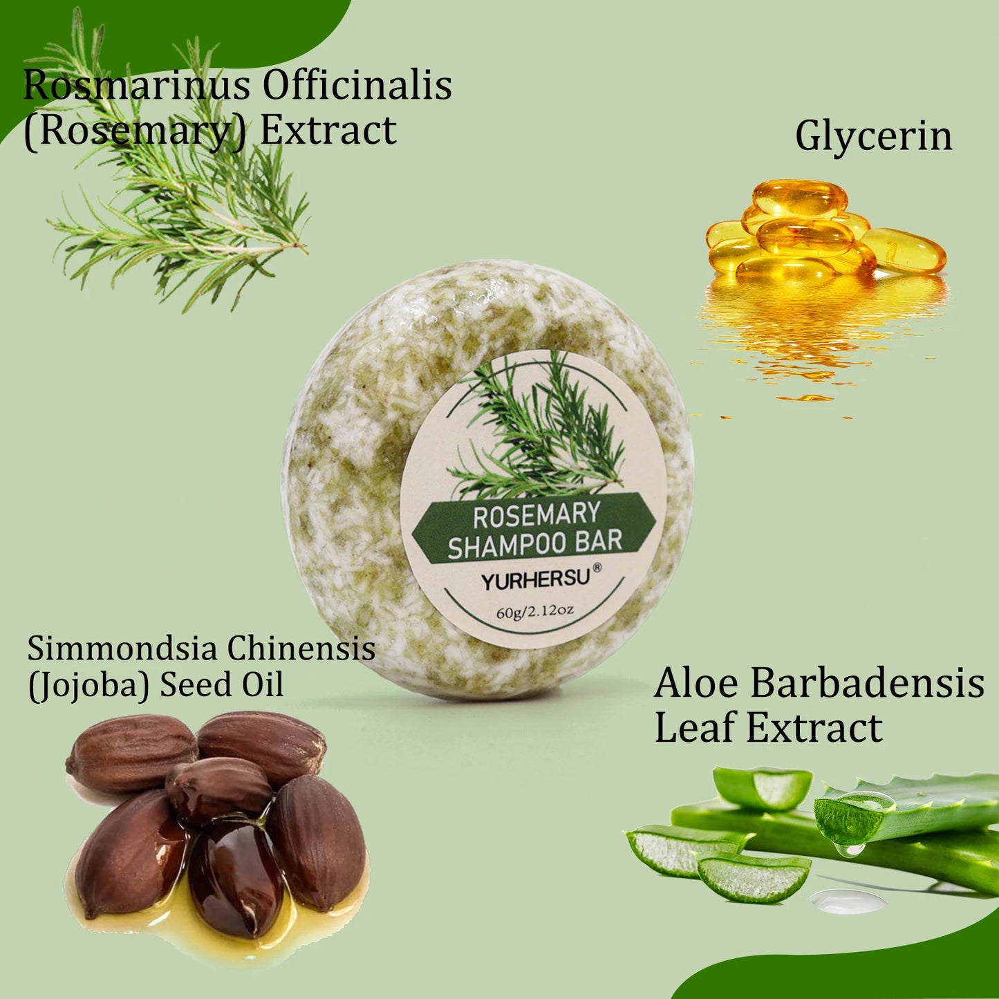 Nourishing and repairing: Rosemary shampoo soap, escorting hair