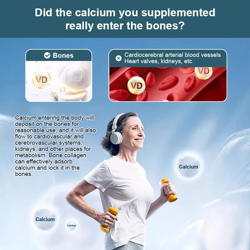 SNGHWE Bone Collagen Capsules Helps Support Joint Cartilage, Collagen Production & Calcium Absorption and Immune Support