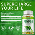 Organic Moringa Capsules - Strengthen The Immune System, Promote Metabolism, Enhance Energy, Help Detoxification, Anti-oxidation