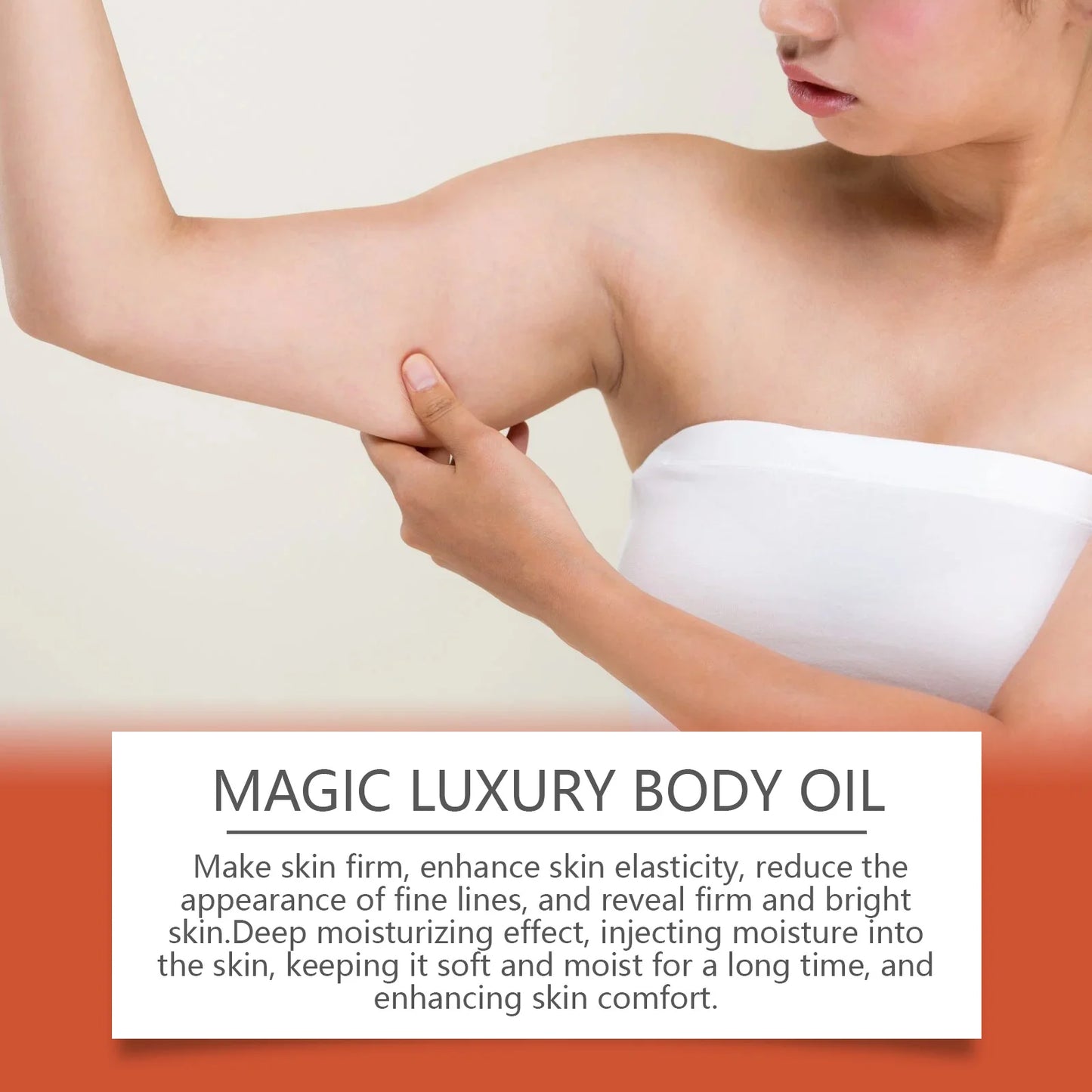 Magic Luxury Body Oil Deeply Moisturizing Dry Skin Tightening Firming Chest Thighs Rejuvenating Repairing Soften Nourishing Oil