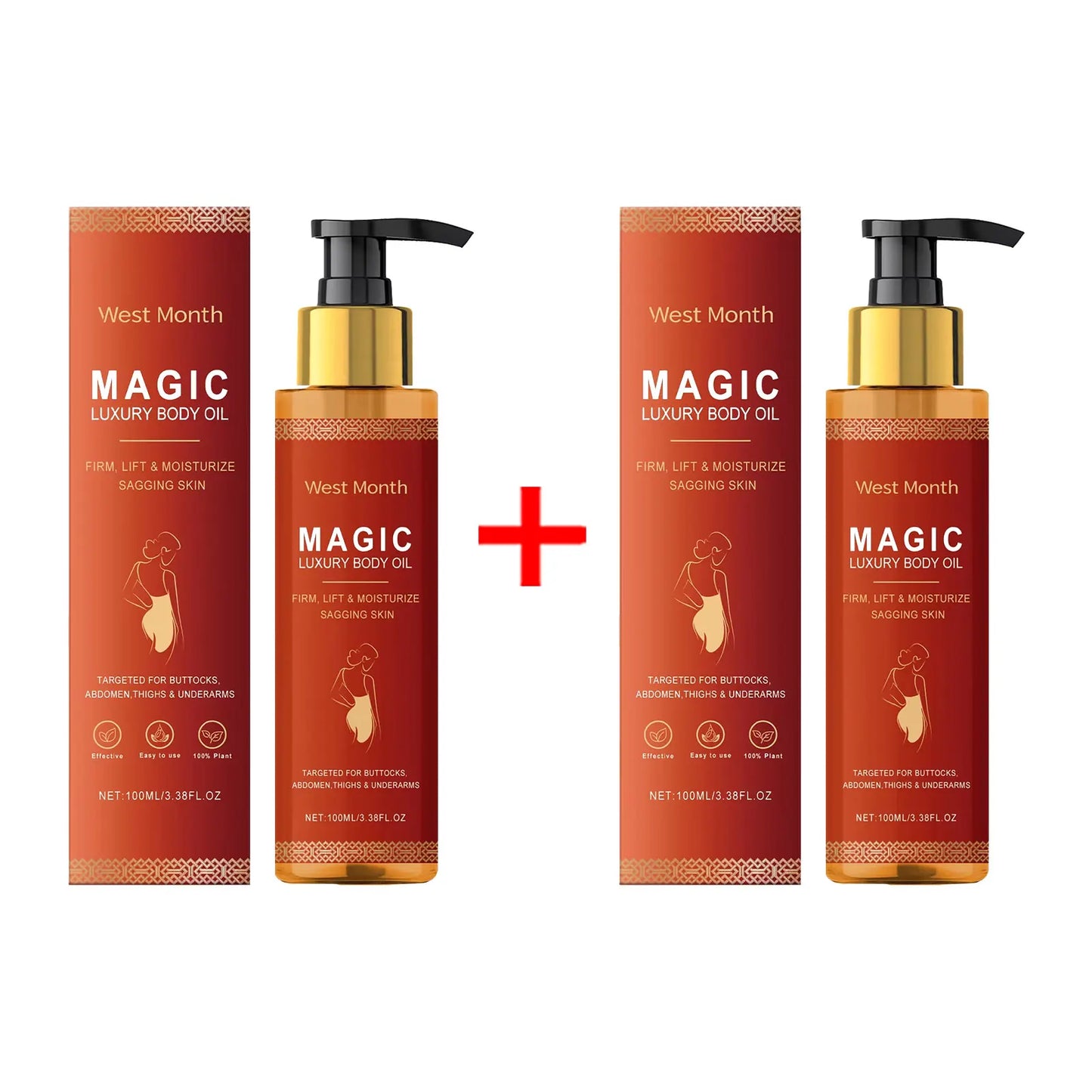 Magic Luxury Body Oil Deeply Moisturizing Dry Skin Tightening Firming Chest Thighs Rejuvenating Repairing Soften Nourishing Oil