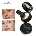 Life Girls Mushroom Moisture Air Cushion Smooth Creamy Texture Foundation Covers Blemishes Creates Flawless Light Base Makeup