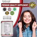 Vitamin C, Vitamin E Supplement, Blood Sugar Complex, Supports Heart Health, Overall Health and Immune System, 60 Capsules