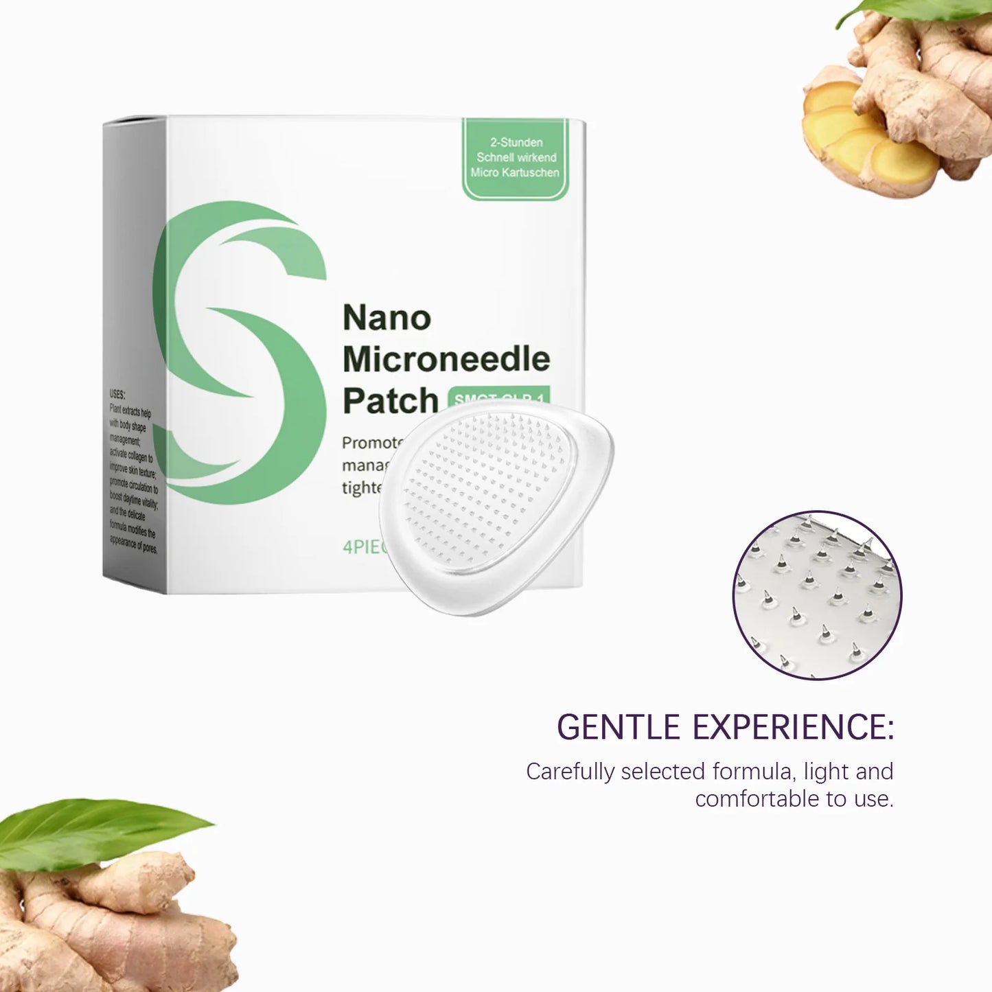 4/8/12PCS SMGT-GLP-1 Nano-Microneedle Patch Firming Skin and Body Shaping Gentle Soothing Massage Care Patch for Women