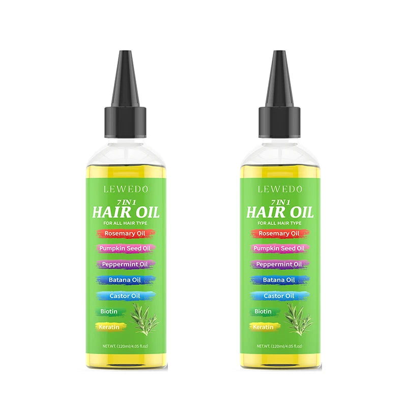 7 in 1 Hair Serum Oil Strengthen Root Smoothing Deep Nourishing Repair Frizzy Hair Product Hair Care Essence For Men Women 120ml