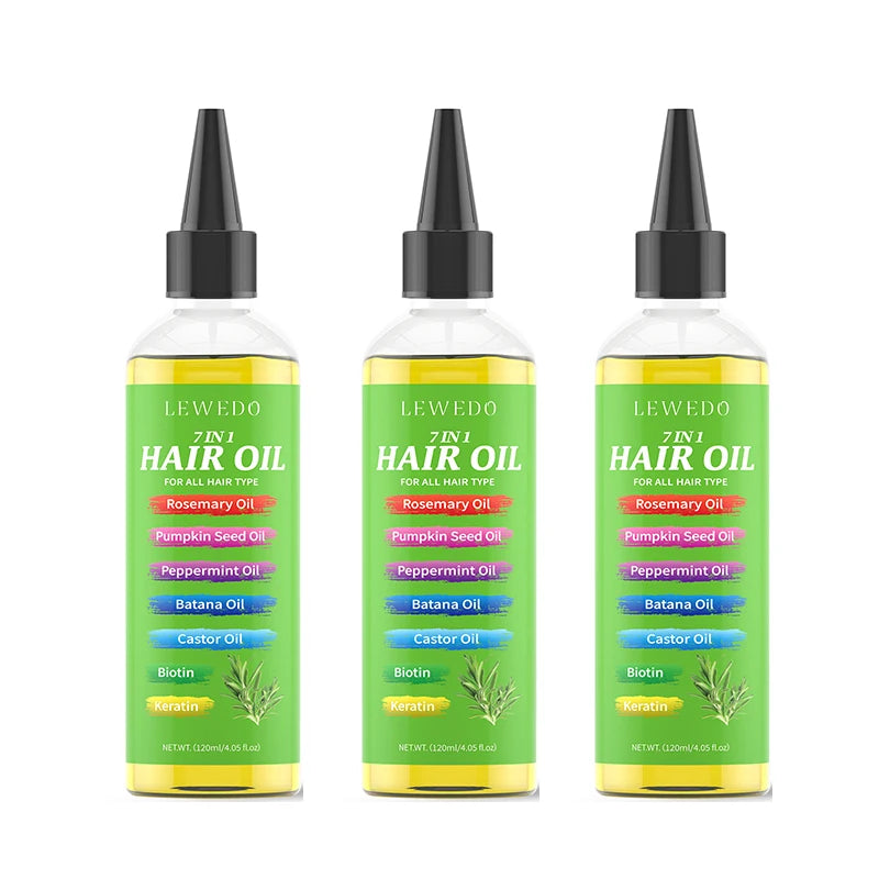 7 in 1 Hair Serum Oil Strengthen Root Smoothing Deep Nourishing Repair Frizzy Hair Product Hair Care Essence For Men Women 120ml
