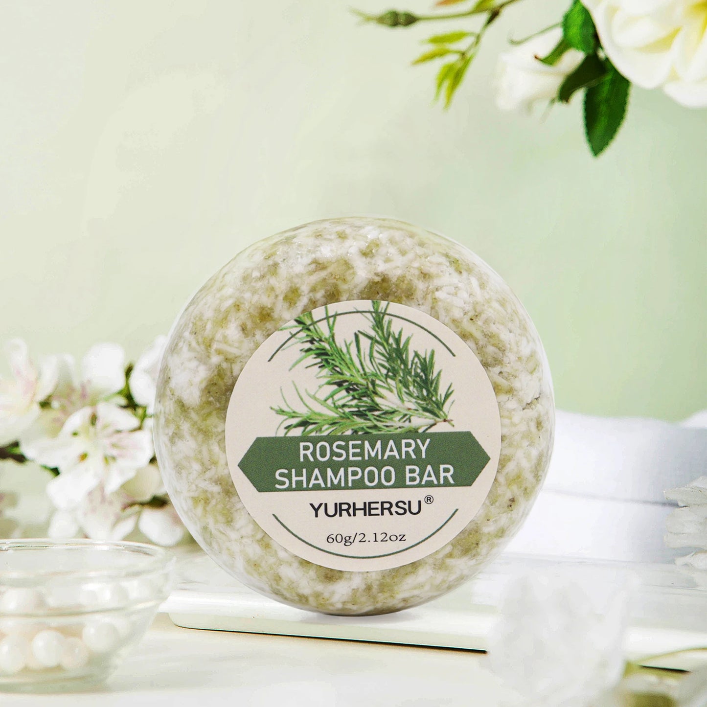 Nourishing and repairing: Rosemary shampoo soap, escorting hair