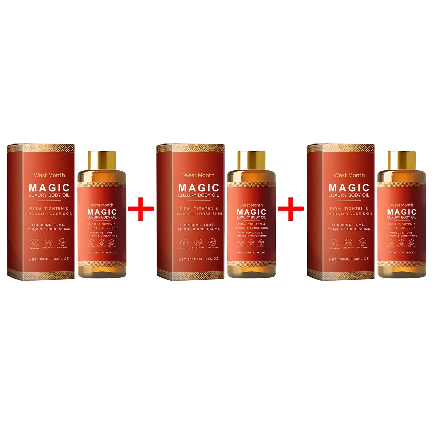 Magic Luxury Body Oil Deeply Moisturizing Dry Skin Tightening Firming Chest Thighs Rejuvenating Repairing Soften Nourishing Oil